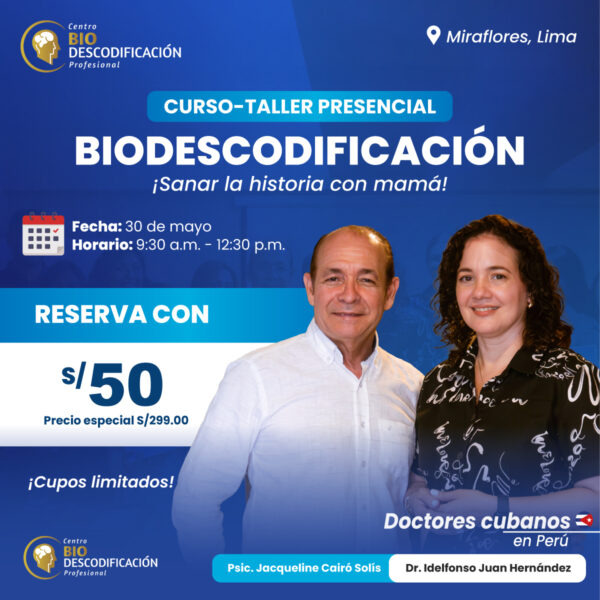 Curso-Taller Presencial de Biodescodificación – Reserva de cupo